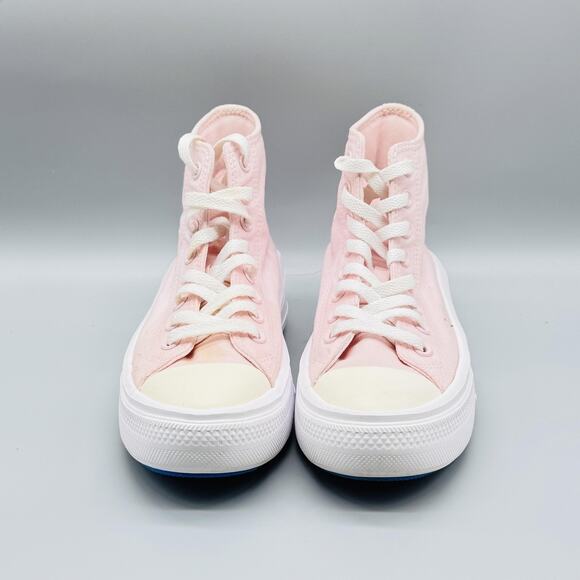 Converse Shoes Womens 6.5 Pink Canvas Chuck Taylor All Star Platform Hi Sneakers - Picture 3 of 11